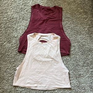 Lululemon Cotton Crop tops - 2 for 15 - Size 4